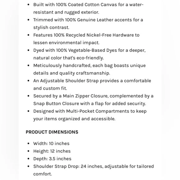 TSD BRAND Urban Crossbody Purse - Picture 7 of 7